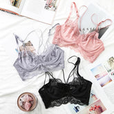 Sexy Bra Panty Set Thin Transparent Lace Underwear - Okay Trendy